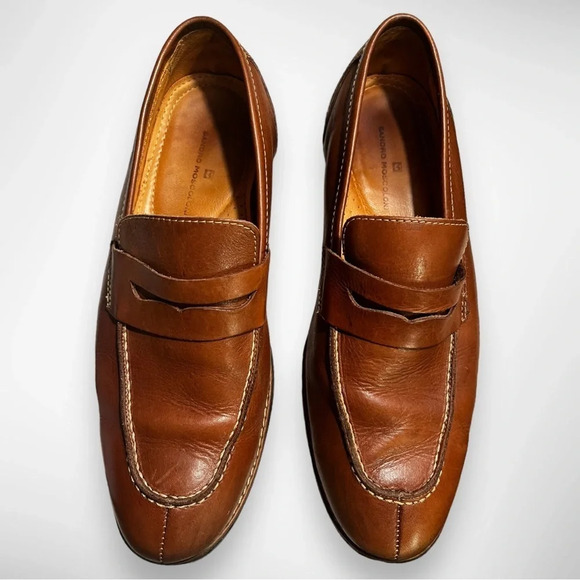 SANDRO MOSCOLONI Men's Murray Moccasin Toe Penny Strap Slip-On Shoes 9M… - Picture 6 of 10